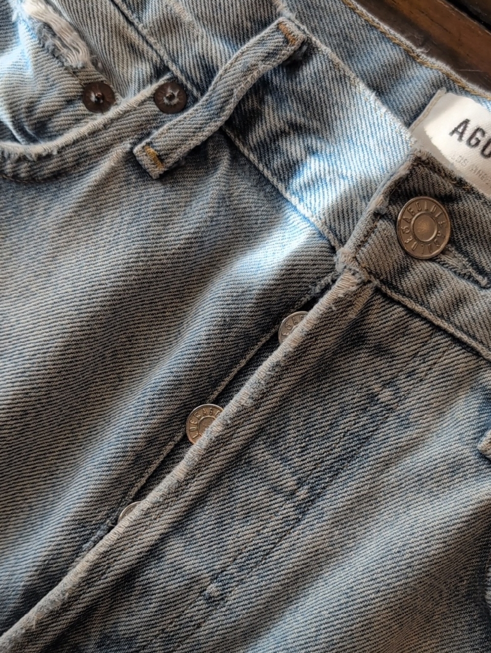 Agolde 90's Pinch Waist Distressed Straight Leg Jeans - Picture 12 of 12